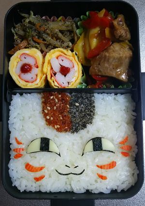 旦那⭐キャラ弁 夏目友人帳のニャンコ先生-レシピのメイン写真