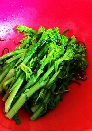 菜の花の塩昆布和え♪-レシピのメイン写真