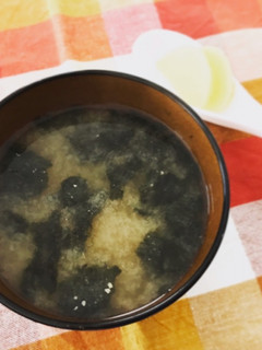 ハム海苔みそ汁-レシピのメイン写真