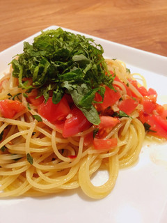 大葉とトマトとアンチョビのオイルパスタ-レシピのメイン写真