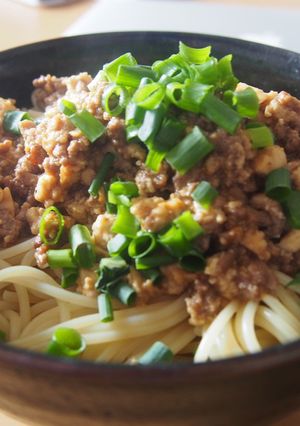 ひき肉と豆腐のパスタwithN-レシピのメイン写真