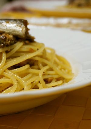 オイルサーディンと玉ねぎのパスタ-レシピのメイン写真