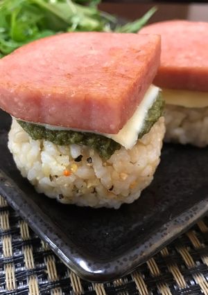 パクチー風味スパムおにぎり-レシピのメイン写真