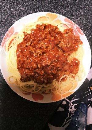 簡単ミートソースパスタ-レシピのメイン写真