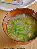茅乃にぼしだしde大根のお味噌汁