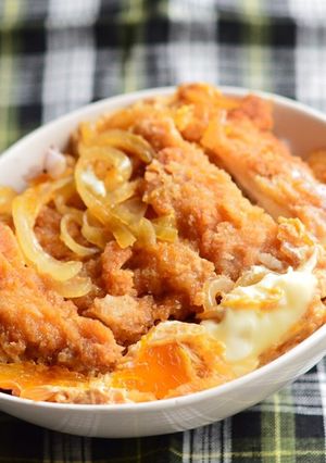 一人暮らしの自炊カツ丼-レシピのメイン写真