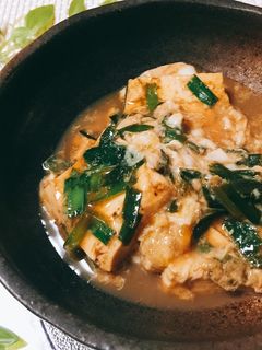 豆腐とニラの卵とじ-レシピのメイン写真