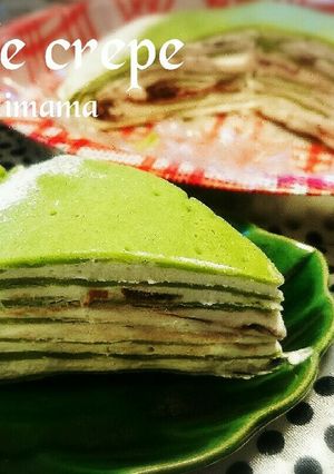 卵白消費＊はんなりお抹茶ミルクレープ♬-レシピのメイン写真