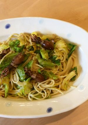 春キャベツとホタルイカのバター醤油パスタ-レシピのメイン写真