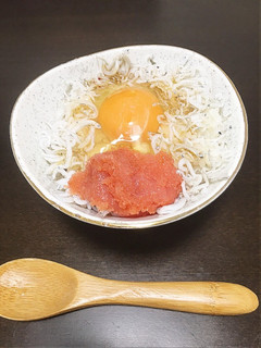 オリーブオイル♬明太子しらす卵かけごはん-レシピのメイン写真