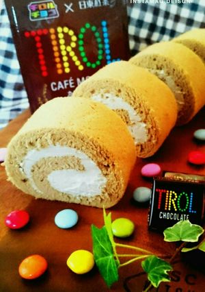 カフェモカ チロルロールケーキ-レシピのメイン写真