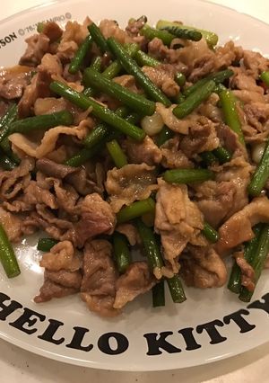 ニンニクの芽と豚肉のスタミナ炒め！＋α-レシピのメイン写真