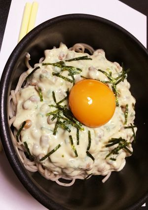 もったり満腹♪豆腐納豆そば-レシピのメイン写真