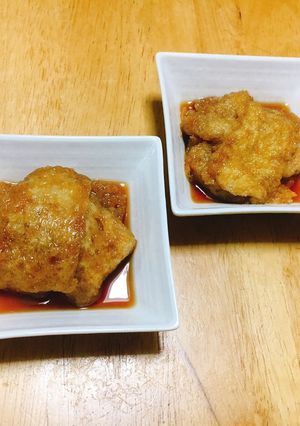簡単!フライパンで!南関あげの煮付け-レシピのメイン写真