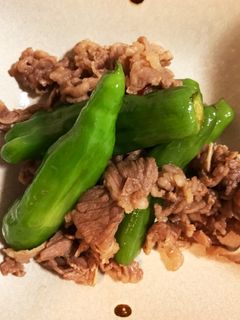シシトウと牛肉の甘辛炒め-レシピのメイン写真