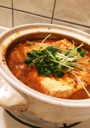 手抜きで簡単ピリ辛ごま味噌豆腐♪-レシピのメイン写真