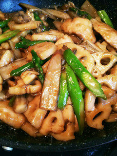 根菜と鶏胸肉のオイスターソース炒め-レシピのメイン写真