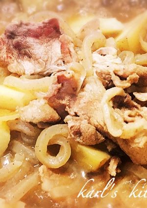 簡単新玉ねぎ新じゃが芋の肉じゃが-レシピのメイン写真