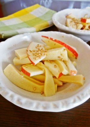高野豆腐と林檎の酢ナムル-レシピのメイン写真