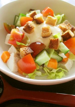 鶏むね肉と野菜のチョップドサラダ-レシピのメイン写真
