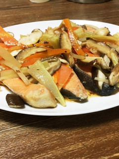 塩シャケの蒸し煮-レシピのメイン写真