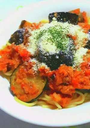 茄子のボロネーゼパスタ-レシピのメイン写真