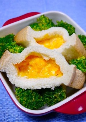 レンジで簡単！たまごポケットサンド-レシピのメイン写真