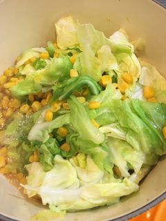 #春キャベツとコーンのさっと煮-レシピのメイン写真