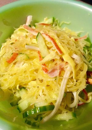 スパゲティスクワッシュサラダ-レシピのメイン写真