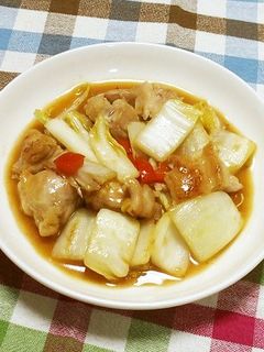 ごはんによくあう♪鶏白菜の中華風みそ炒め-レシピのメイン写真
