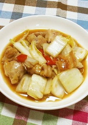 ごはんによくあう♪鶏白菜の中華風みそ炒め-レシピのメイン写真