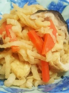 切り干し大根と干し椎茸の煮物-レシピのメイン写真