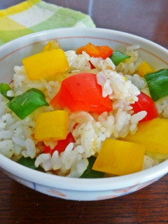 カラフル野菜の生姜ご飯-レシピのメイン写真