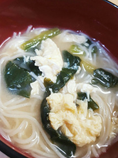 余り素麺味噌汁❕(*^^*)-レシピのメイン写真