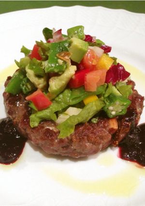 【ジビエ】鹿肉のハンバーグ-レシピのメイン写真