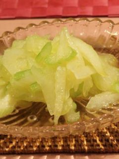 簡単セロリの炒め物 茅乃舎煎り酒 -レシピのメイン写真