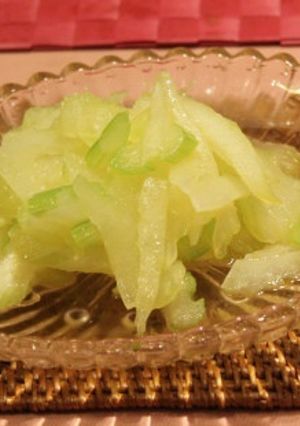 簡単セロリの炒め物　茅乃舎煎り酒　-レシピのメイン写真