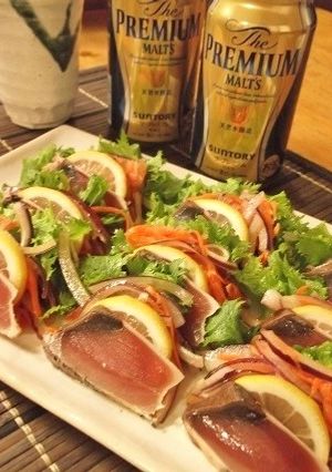 かつおのたたきサラダ仕立てレモン風味-レシピのメイン写真