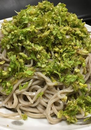 春の香り♪ふきのとう♪でお蕎麦-レシピのメイン写真