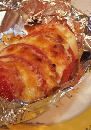 少ない材料でパパッとトマトチーズ焼き☆-レシピのメイン写真