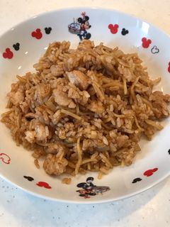 余った焼きそばで、簡単スタミナそば飯!-レシピのメイン写真