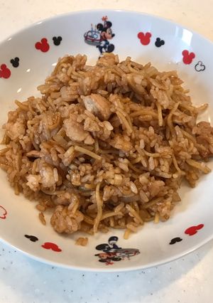 余った焼きそばで、簡単スタミナそば飯！-レシピのメイン写真