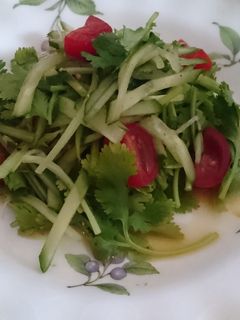 納豆のタレで~パクチーサラダ-レシピのメイン写真