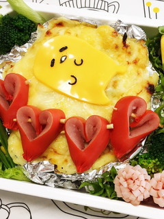 キャラ弁に♡彼弁に♡ハート赤ウインナー♡-レシピのメイン写真