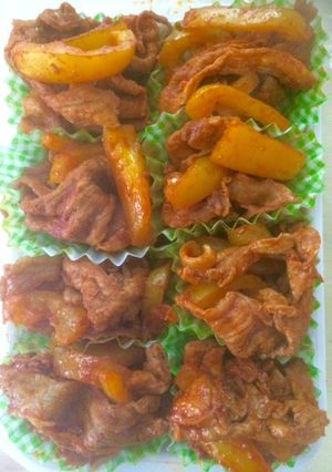 お弁当に♥✿豚肉とパプリカの刺激的炒め✿-レシピのメイン写真