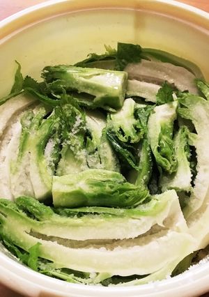 ムツ子おばあちゃんの蕾菜の漬物-レシピのメイン写真