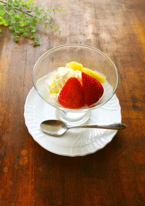 バニラアイスのオリーブオイルがけ-レシピのメイン写真