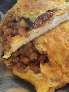 納豆&サンマの蒲焼きの卵焼き-レシピのメイン写真