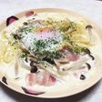 簡単!ベーコンとしめじのクリームパスタ