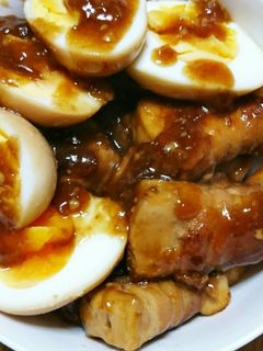 旨い(*^^*)お豆腐の豚肉巻き煮~♬-レシピのメイン写真
